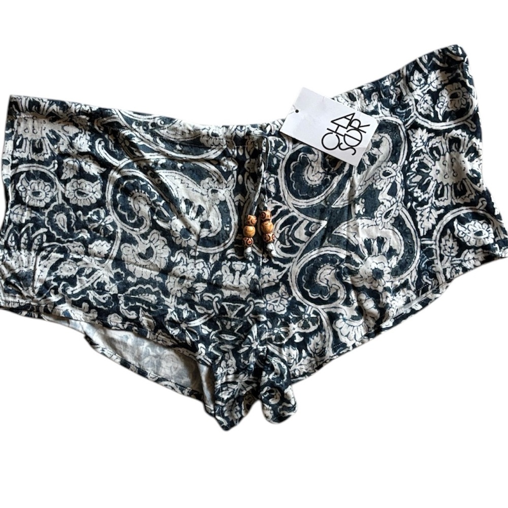 NEW Chaser indigo drawstring shorts